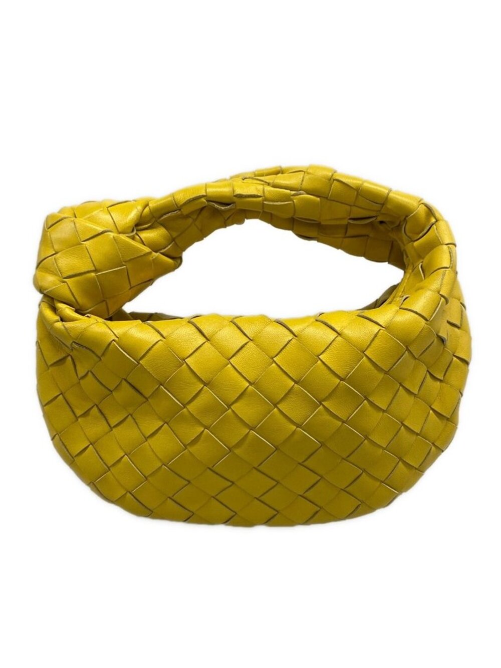 Bottega Veneta Handbag Intrecciato Joy Yellow Leather